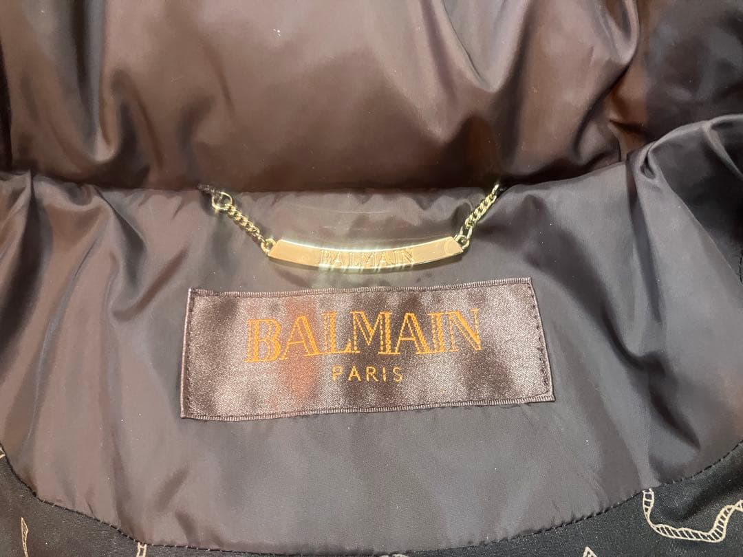 BALMAIN ダークブラウン　ダウンコート