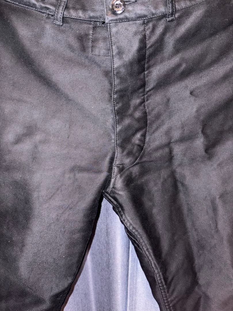 【美品】OUTIL PANTALON PLASNE ブラックモールスキンパンツ