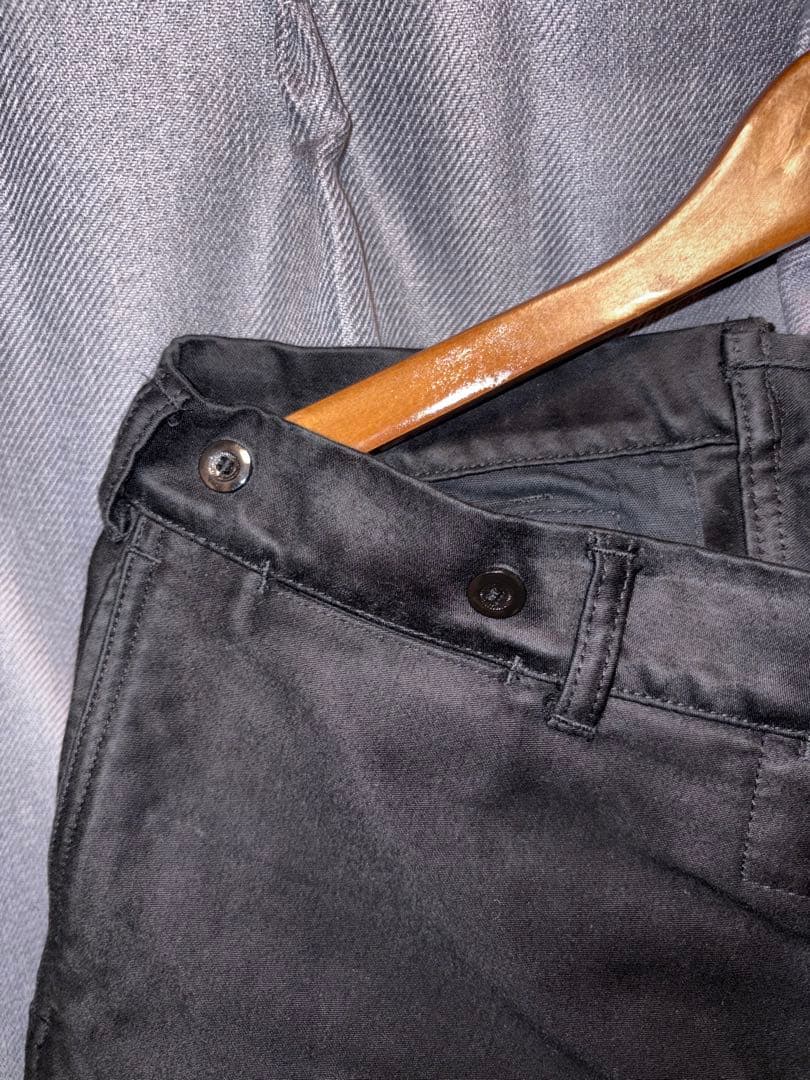 【美品】OUTIL PANTALON PLASNE ブラックモールスキンパンツ