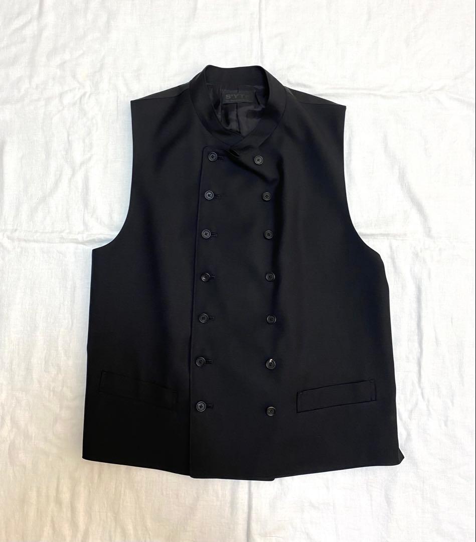 【RT-99465 】S’YTE ブラック ダブルブレスト ベスト