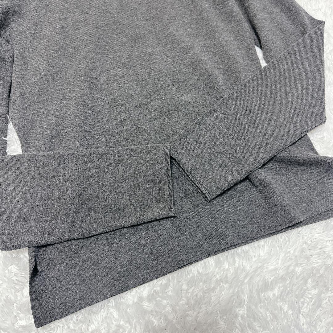 美品 FORME ストレッチニット チャコールグレー