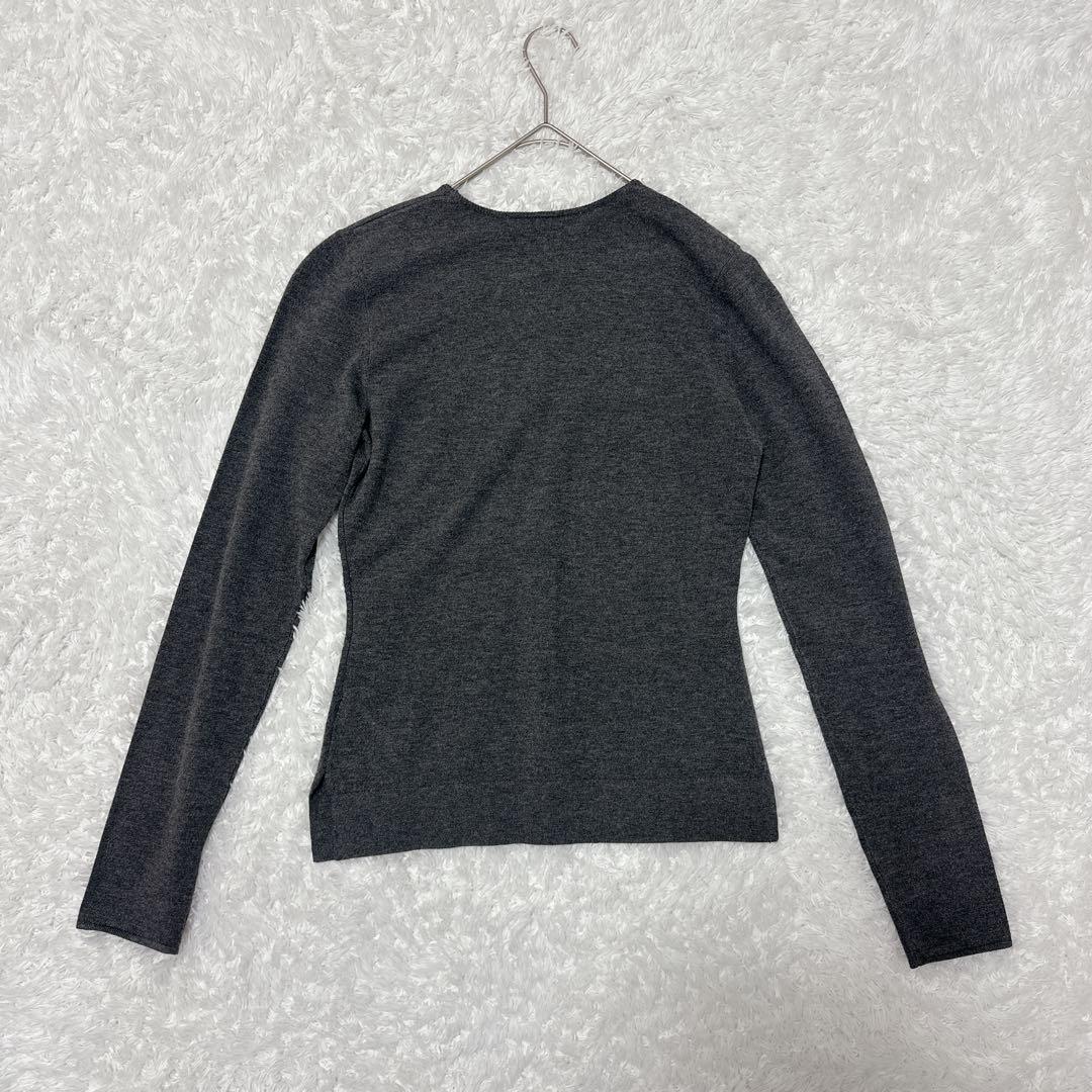 美品 FORME ストレッチニット チャコールグレー