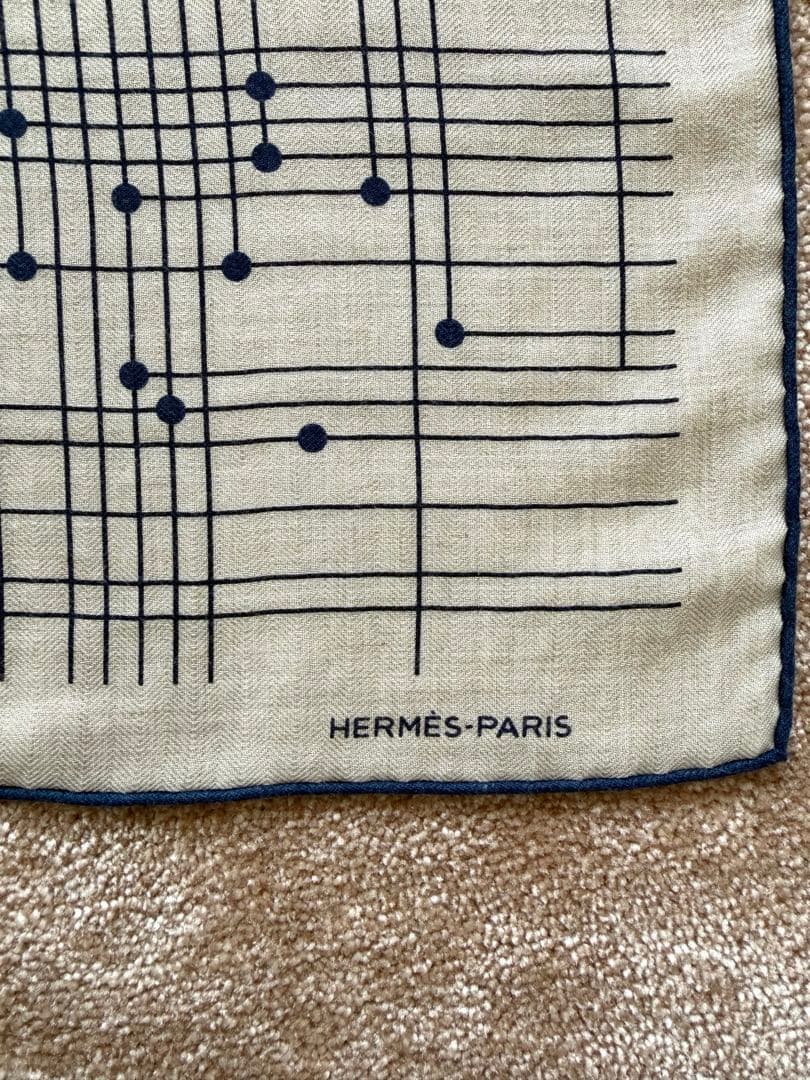 HERMÈS カレジェアン カシミヤシルク