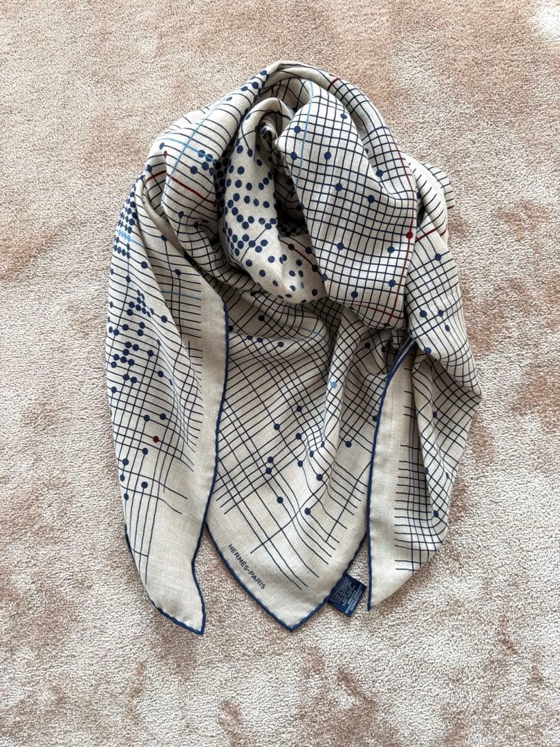 HERMÈS カレジェアン カシミヤシルク