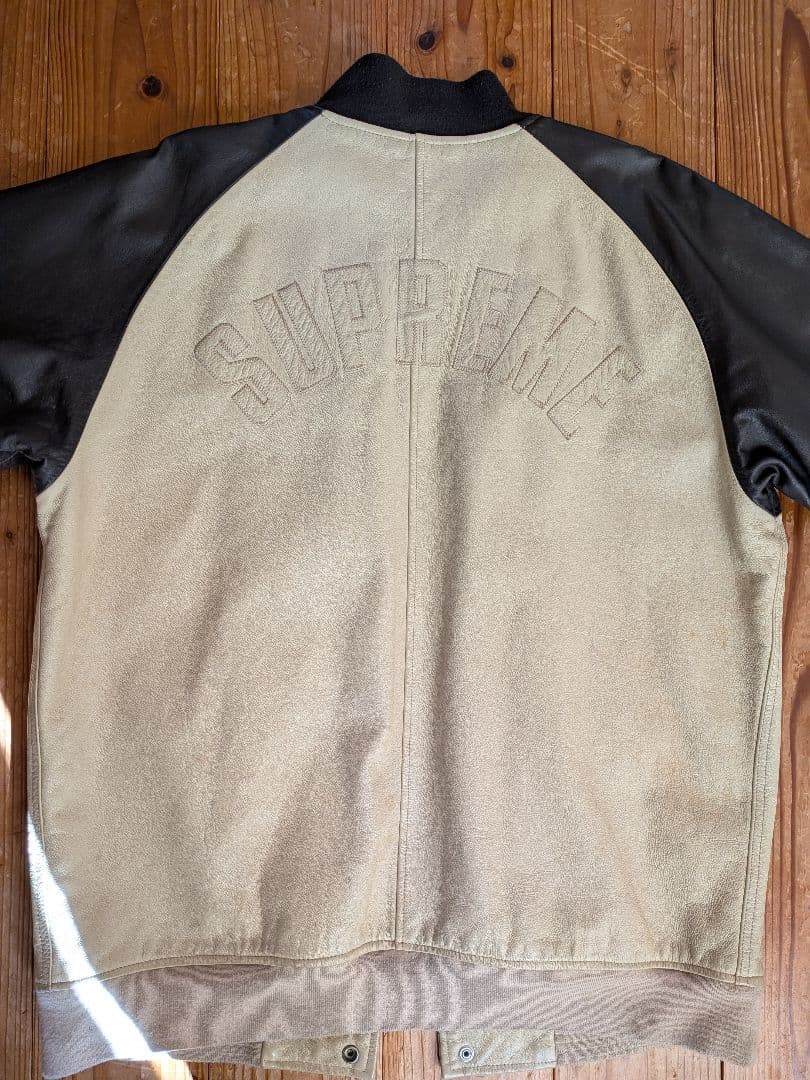 タケ​名作 07AW Supreme オールレザー スタジャン XL