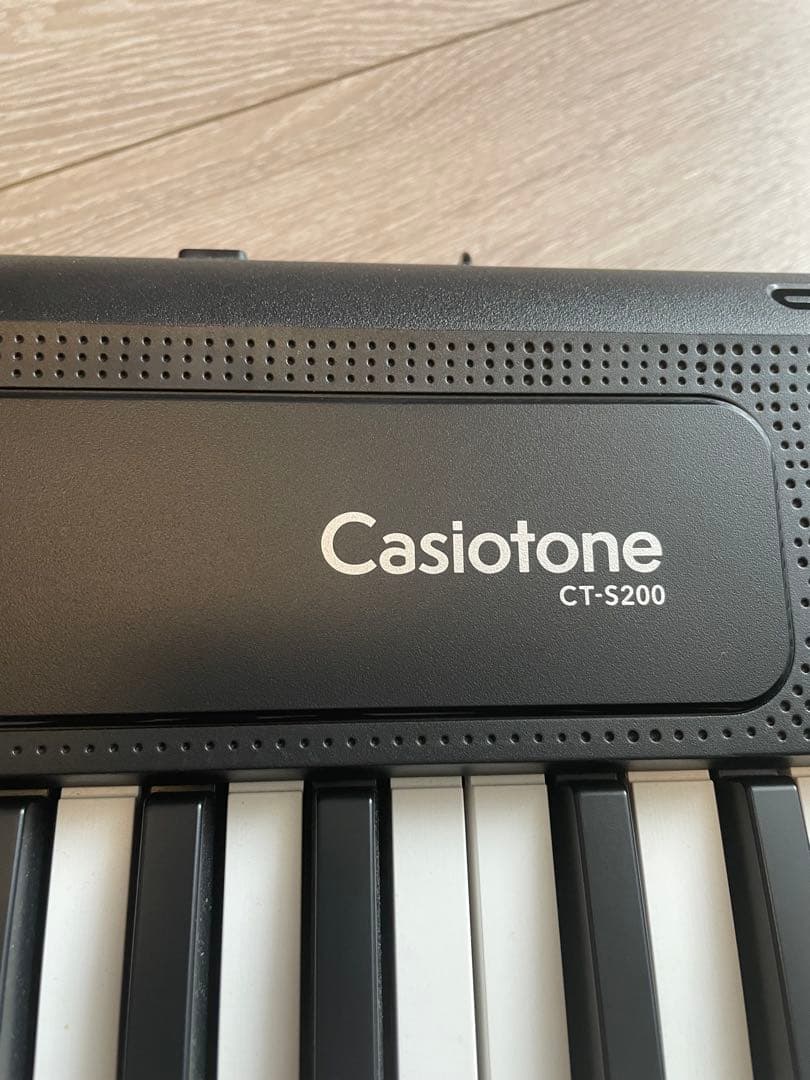 CASIO 電子ピアノ CT-S200 ブラック　スタンド付き