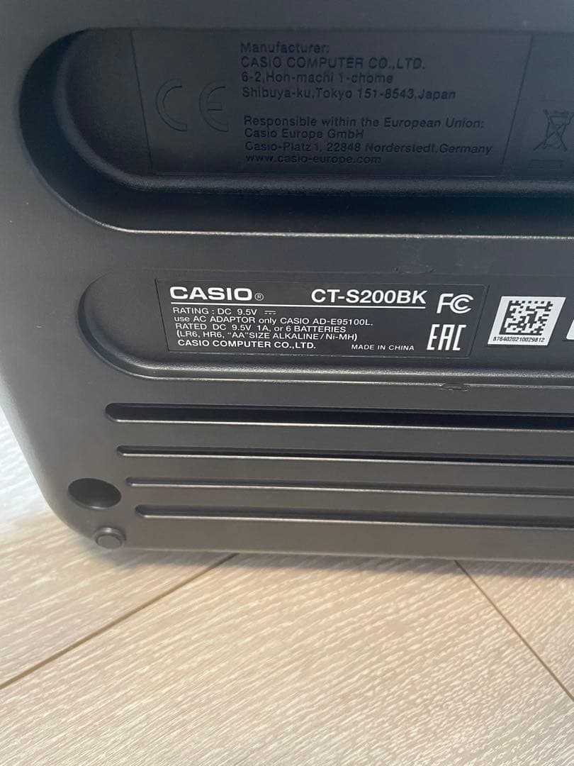 CASIO 電子ピアノ CT-S200 ブラック　スタンド付き