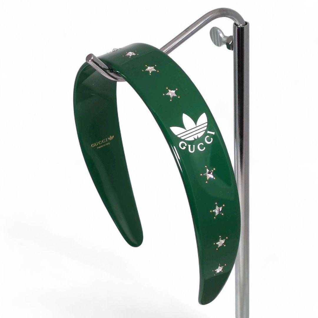 極美品☆adidas x GUCCIコラボ グリーン カチューシャ ヘッドバンド