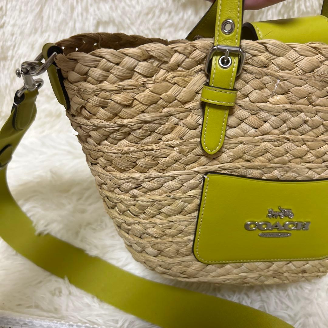 美品　コーチ CJ519 ショルダーバック 2WAY　ハンドバック　カゴバック