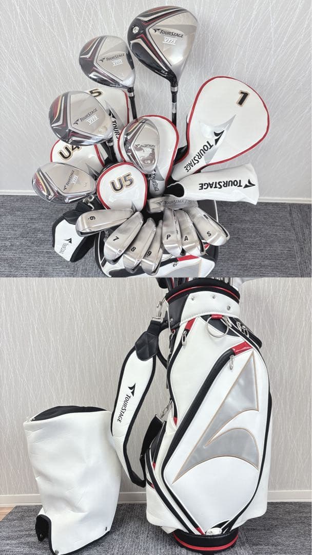 ほぼ未使用❗️超豪華❗ツアーステージ V773★初心者用 メンズ本格ゴルフセット