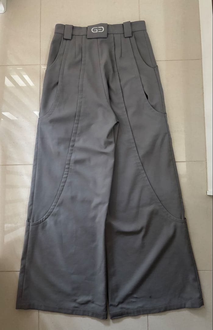 パンツ GOAT ESSENCE TUCK WIDE PANTS gray size2
