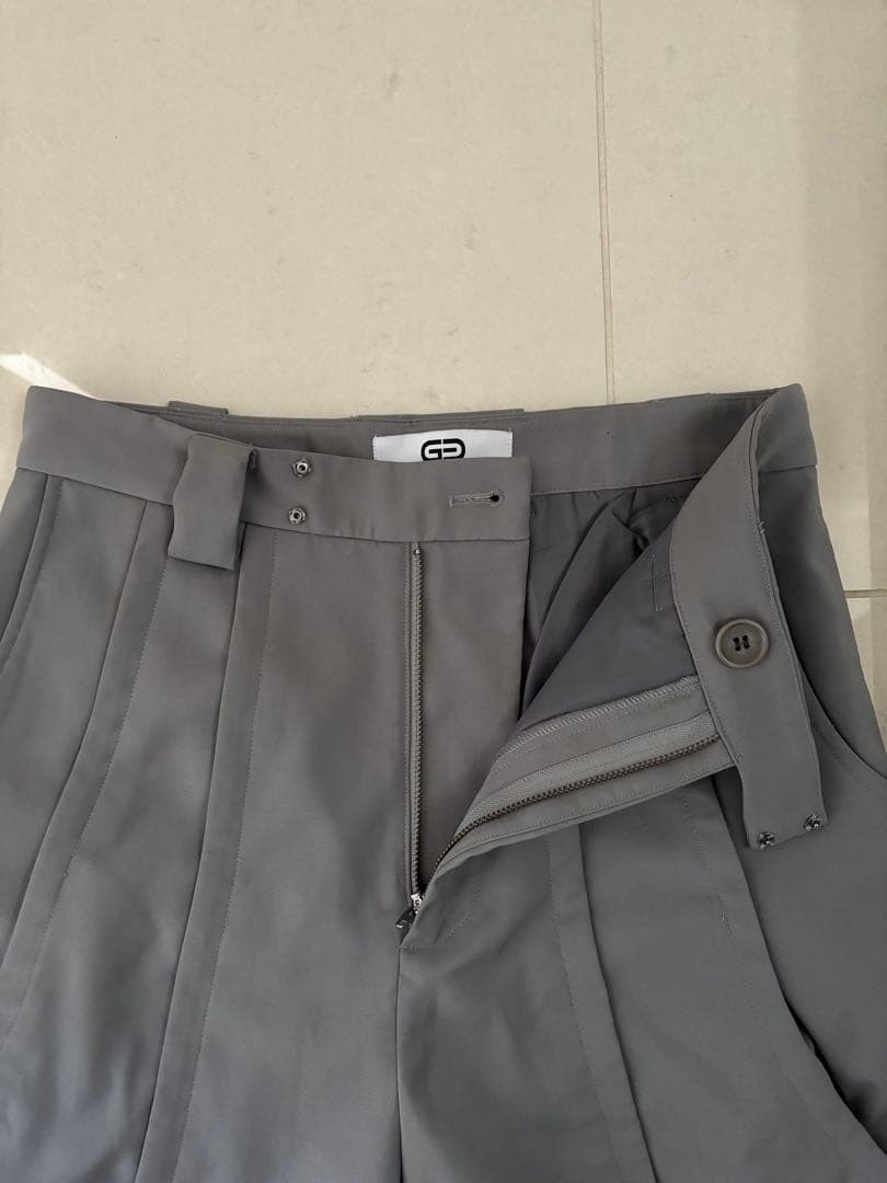 パンツ GOAT ESSENCE TUCK WIDE PANTS gray size2