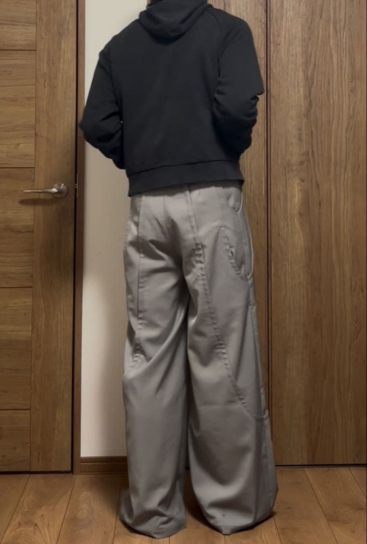 パンツ GOAT ESSENCE TUCK WIDE PANTS gray size2