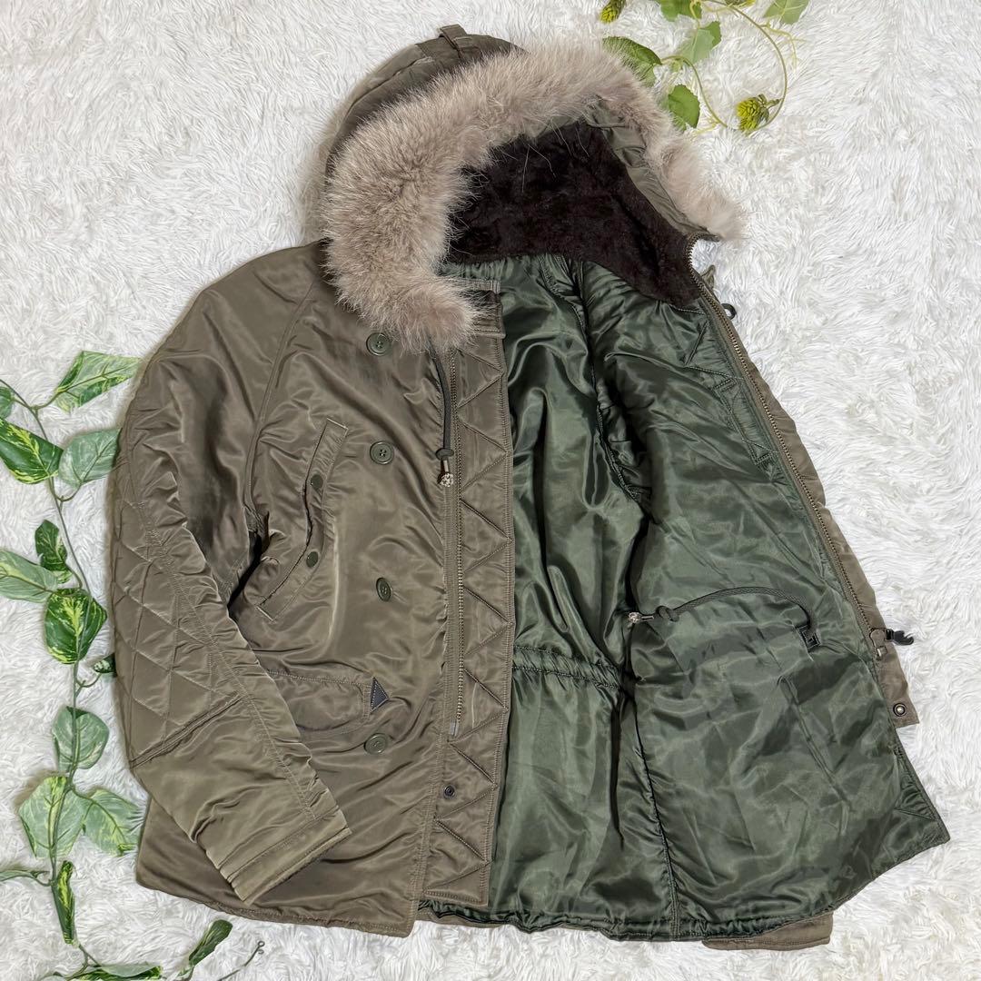 【悪無愛想】SKULL FLIGHT　N-3B　フライトジャケット　ファー