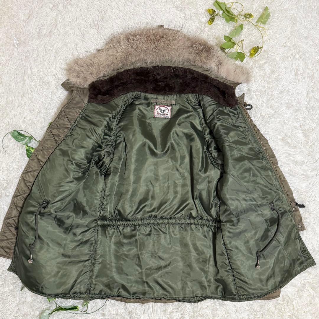 【悪無愛想】SKULL FLIGHT　N-3B　フライトジャケット　ファー