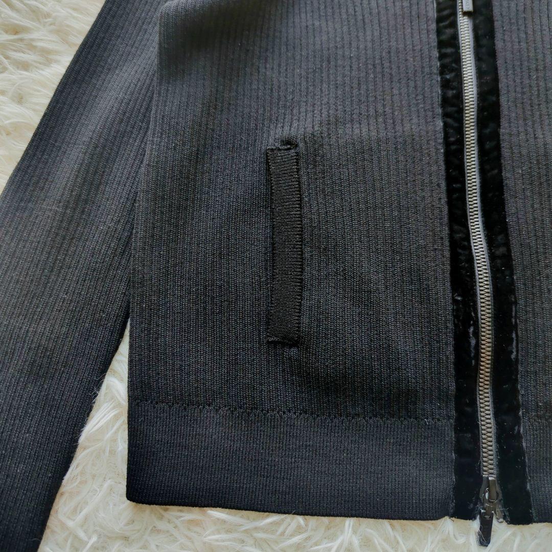 美品✨️FOXEY フォクシー フードパーカー　ウール　リブニット　ベロア　40