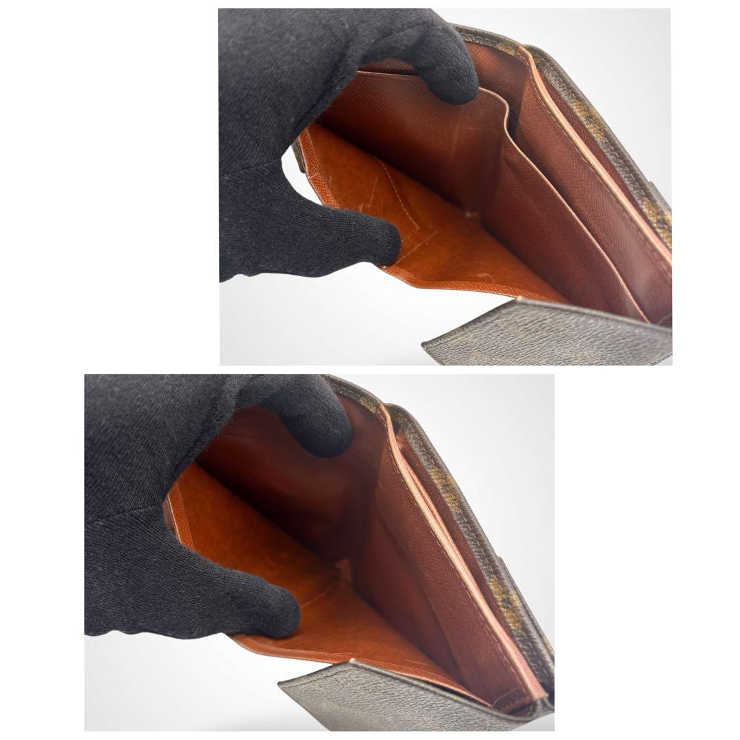 ルイヴィトン モノグラム ポルト モネ ビエ Wホック 三つ折り財布 廃盤 ④