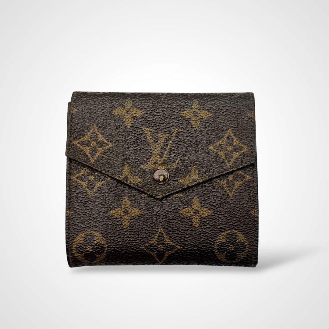 ルイヴィトン モノグラム ポルト モネ ビエ Wホック 三つ折り財布 廃盤 ④