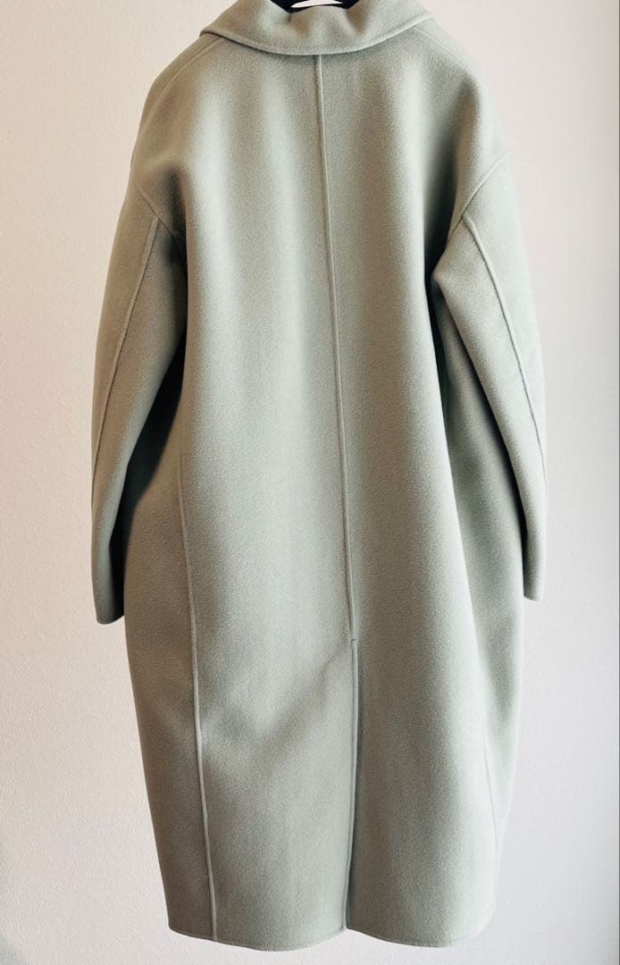 GALERIE VIE ライトメルトン チェスターコート 34 ライトグリーン