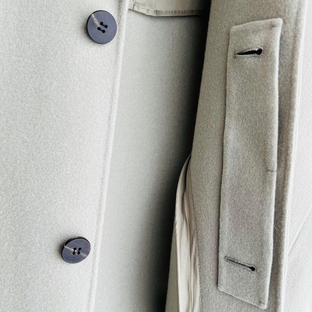 GALERIE VIE ライトメルトン チェスターコート 34 ライトグリーン