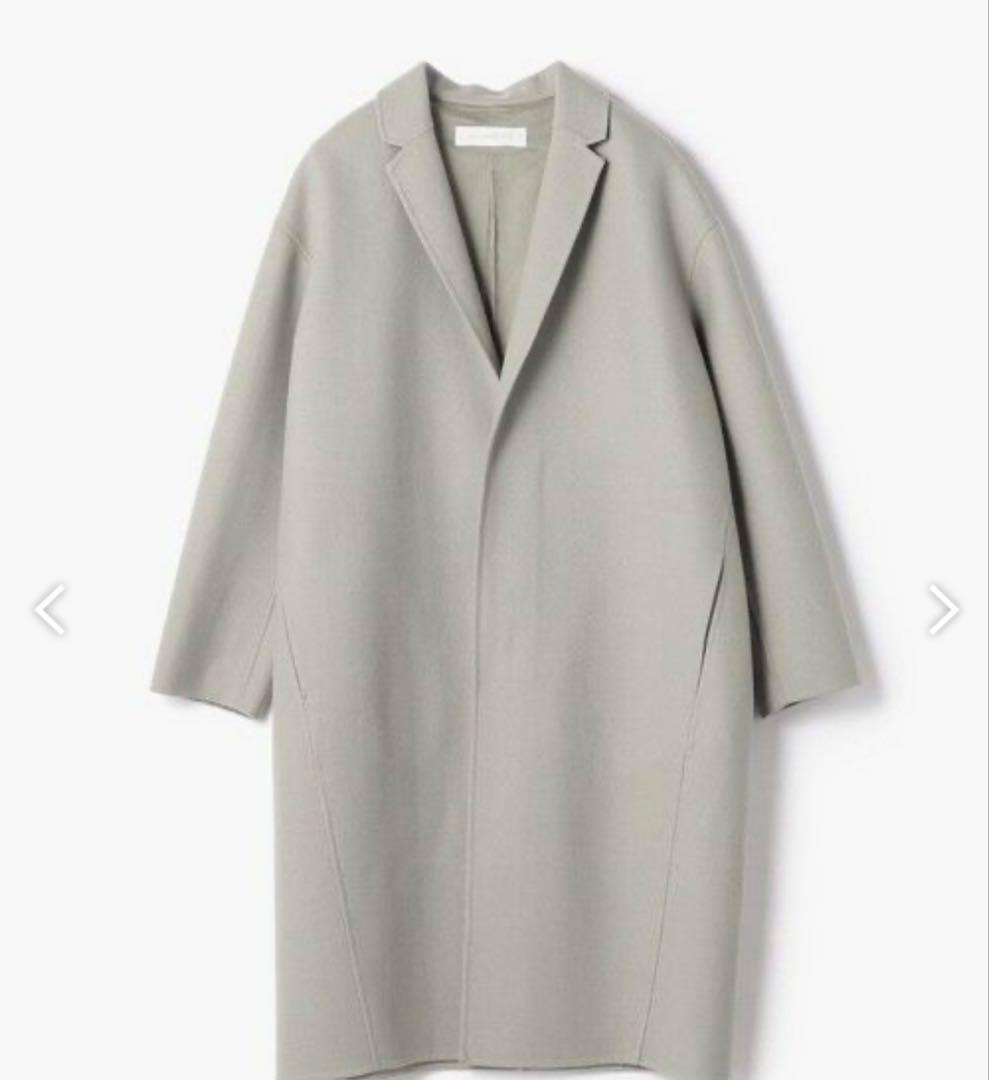 GALERIE VIE ライトメルトン チェスターコート 34 ライトグリーン