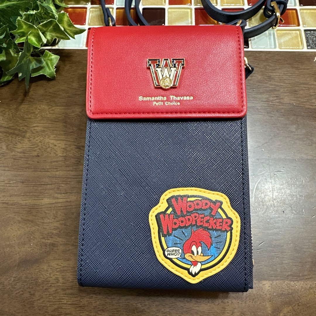 【 サマンサタバサ プチチョイス 】スマホショルダー　ウッディー・ウッドペッカー