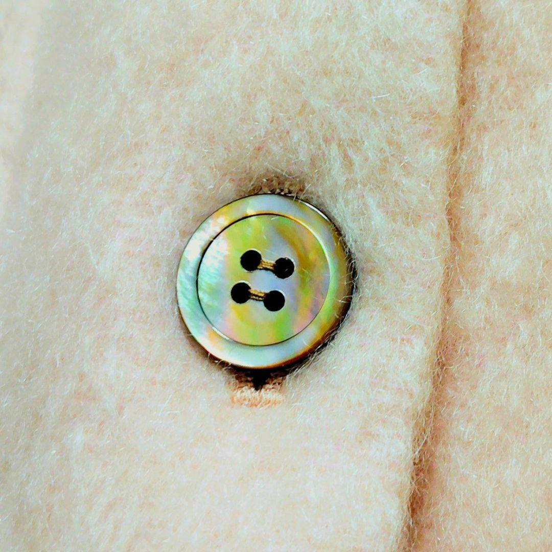 ◆新品未使用◆　yori ウールモヘア　シャギージャケット　ライトピンク