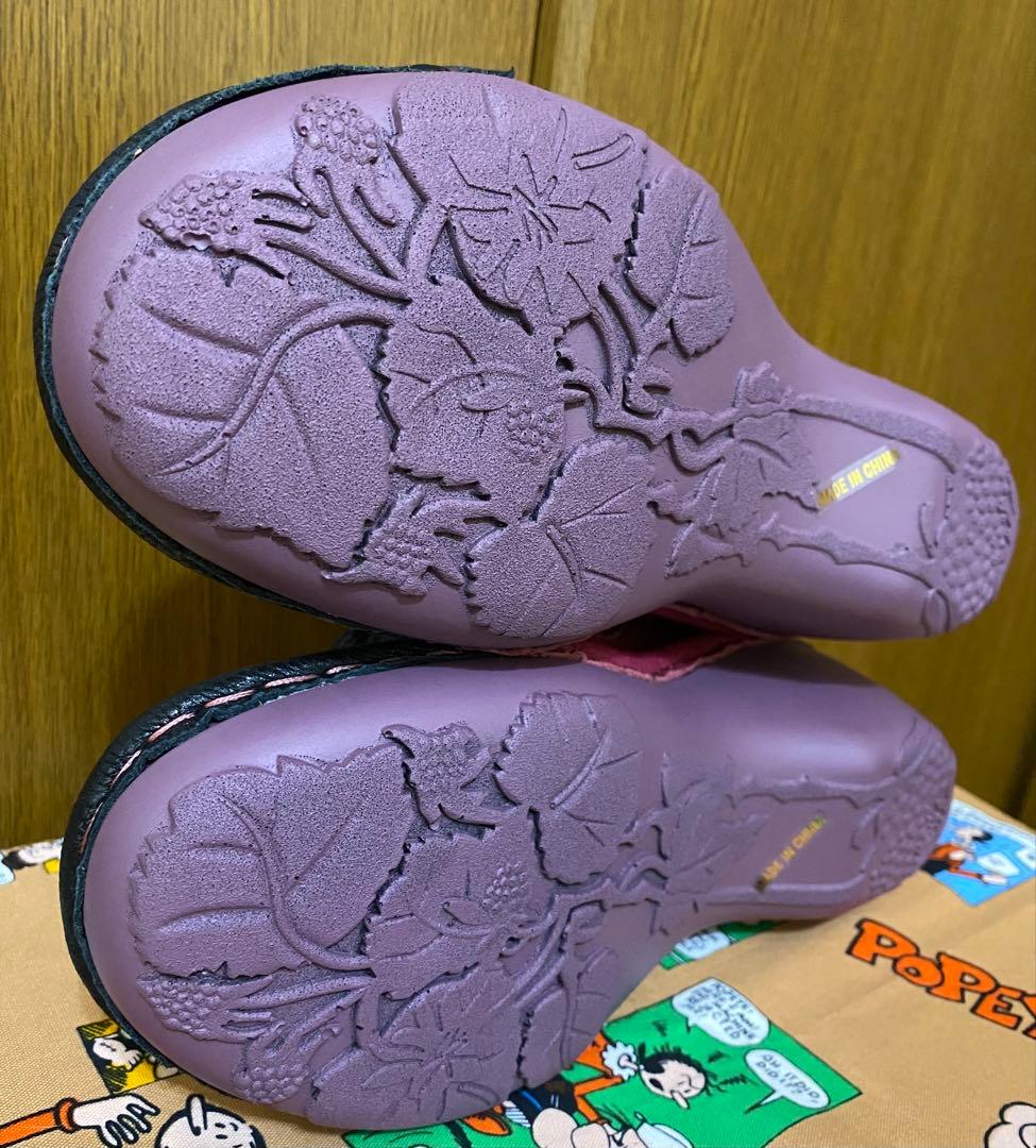 未使用Estacion エスタシオン　フラワー×フリルモチーフ本革厚底パンプス