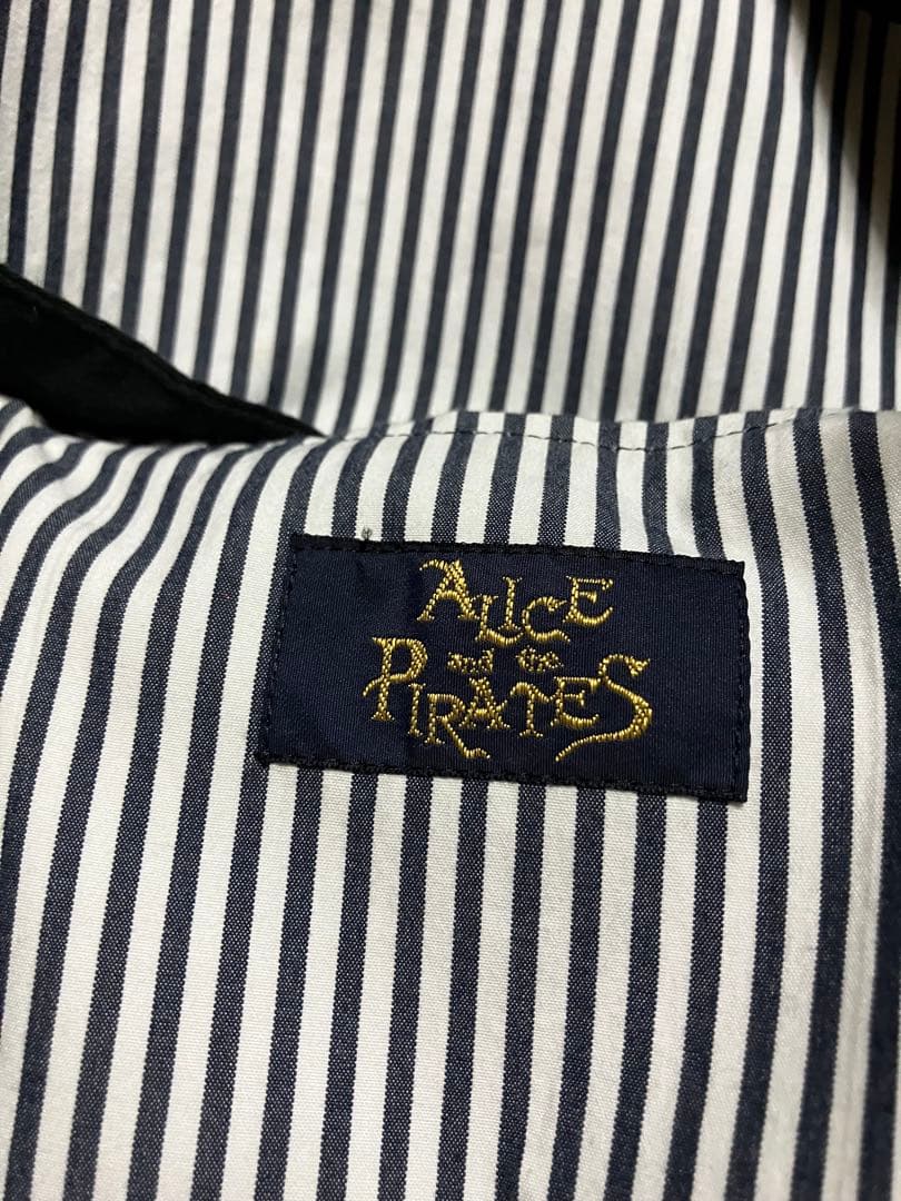 Alice and the Pirates バックリボンプリーツスカート 黒