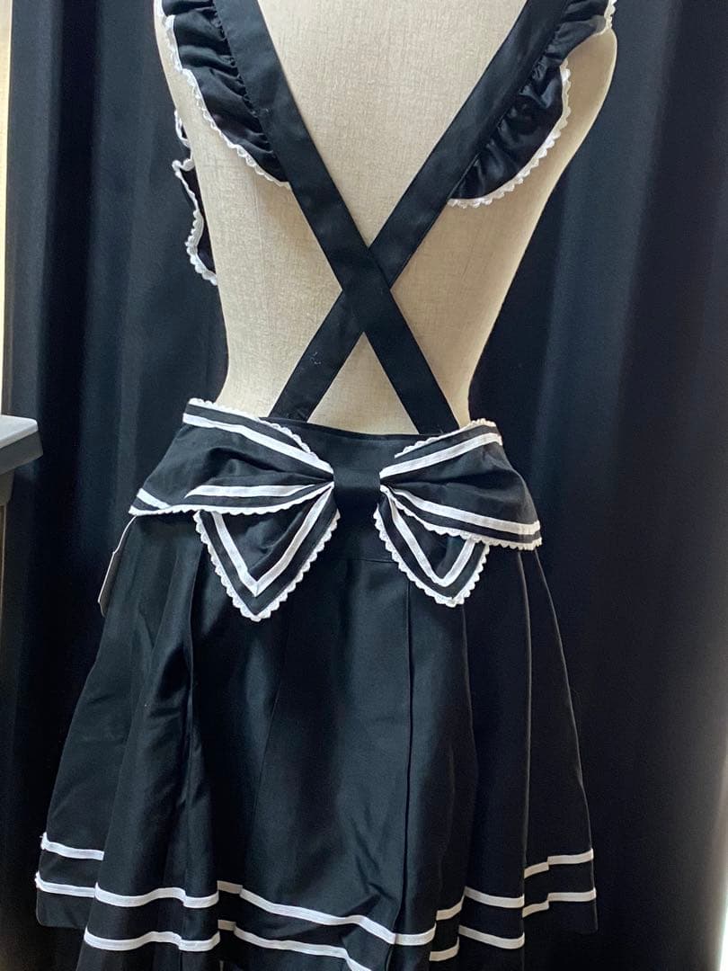 Alice and the Pirates バックリボンプリーツスカート 黒