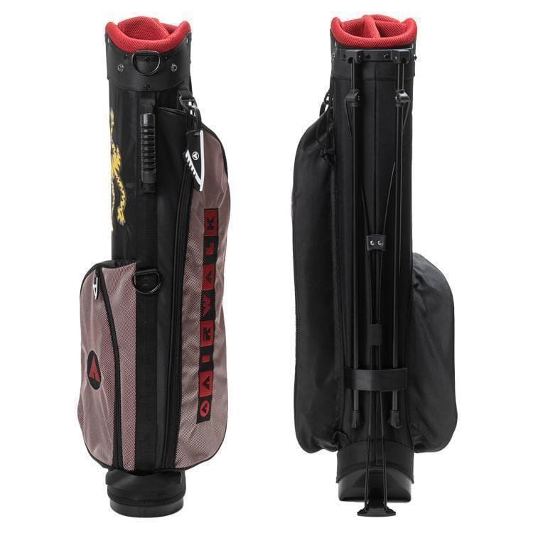 新品 AIRWALK エアーウォーク スタンドキャディバッグ フード付き BK