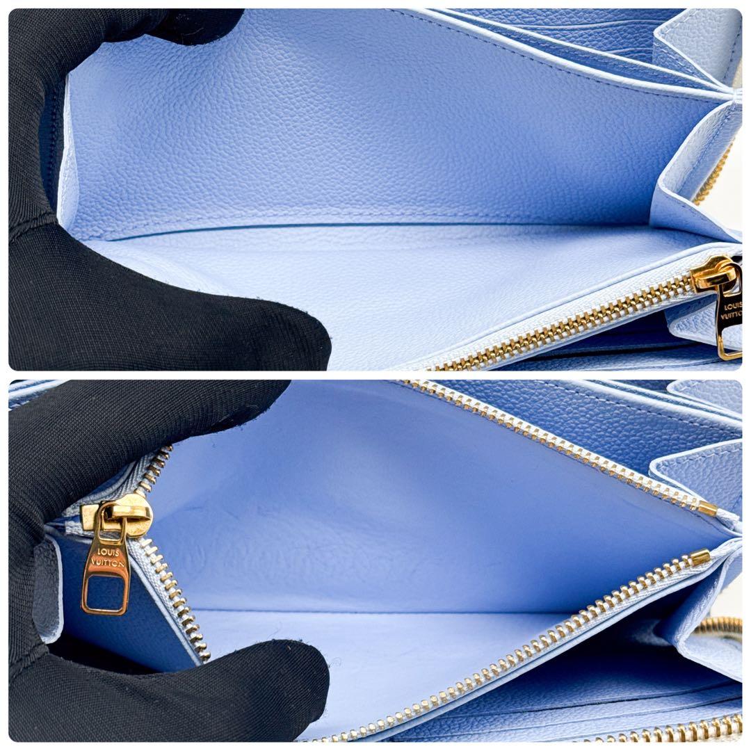 ルイヴィトン モノグラム アンプラント ジッピーウォレット 長財布 バイカラー