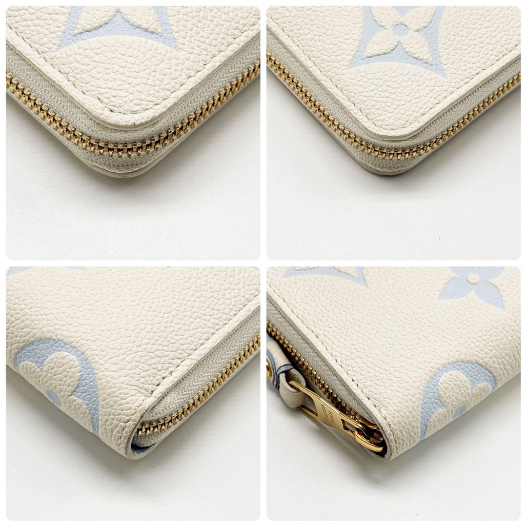 ルイヴィトン モノグラム アンプラント ジッピーウォレット 長財布 バイカラー