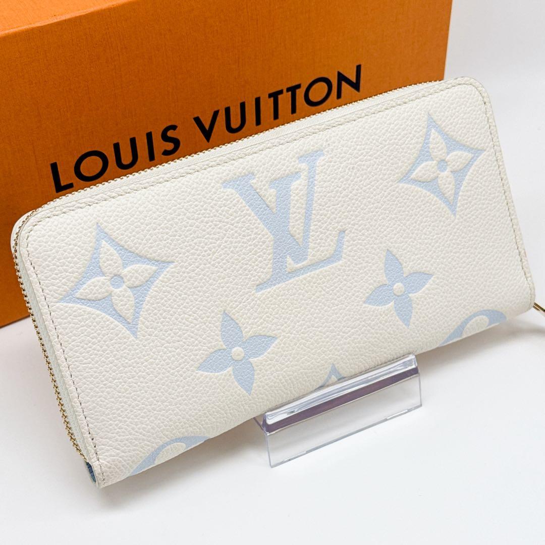 ルイヴィトン モノグラム アンプラント ジッピーウォレット 長財布 バイカラー