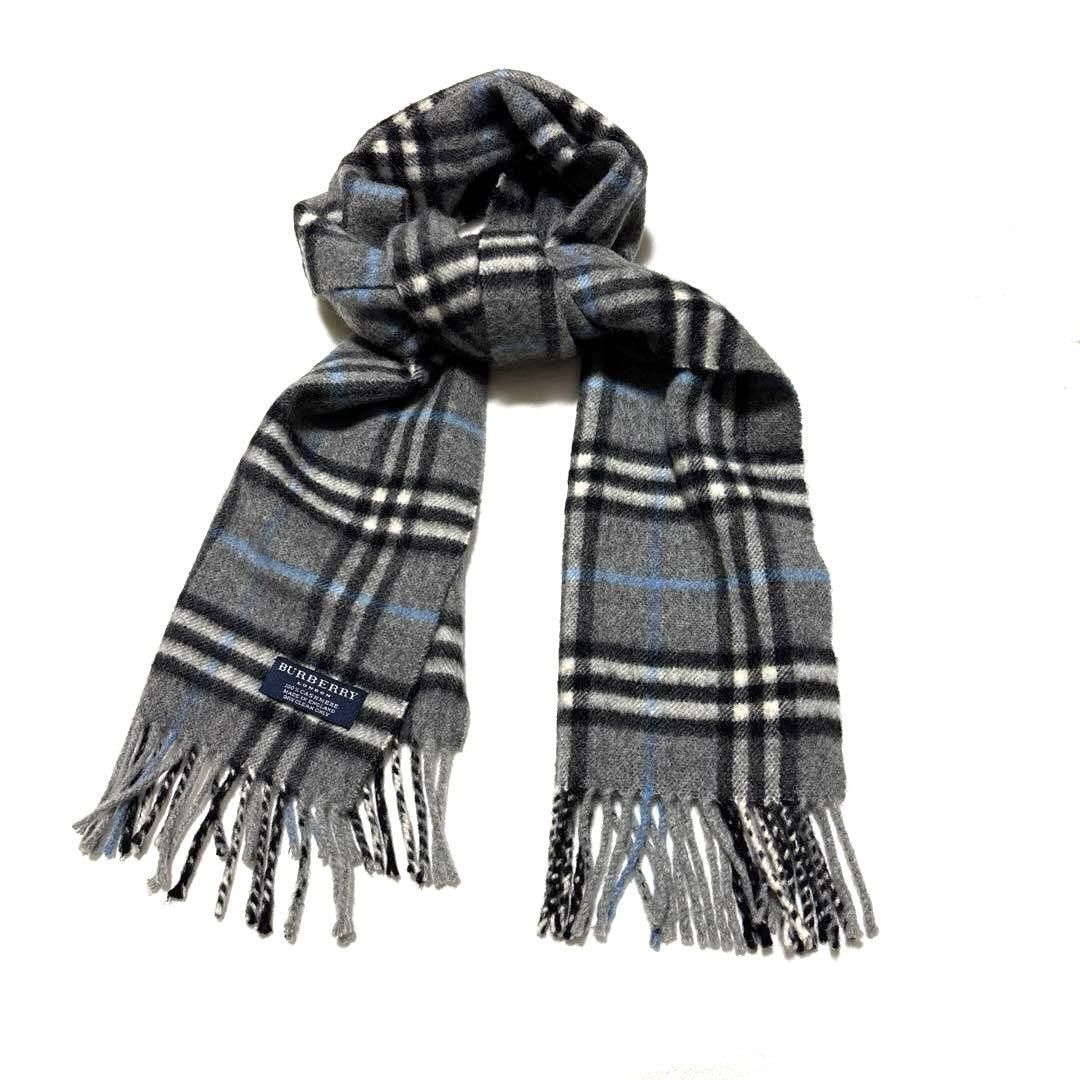希少カラー✨バーバリー　マフラー　ノバチェック　カシミヤ100%　美品