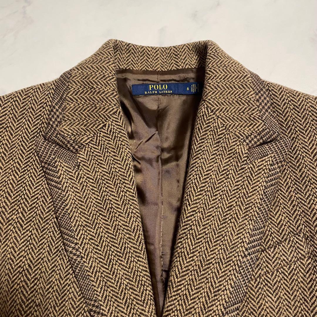 ポロラルフローレン ヘリンボーン ジャケット ウール フォーマル 6