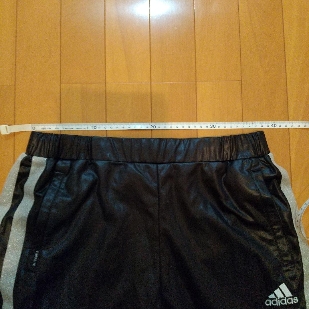 adidas ジャージ　上下セットアップ　黒白光沢　サイズO