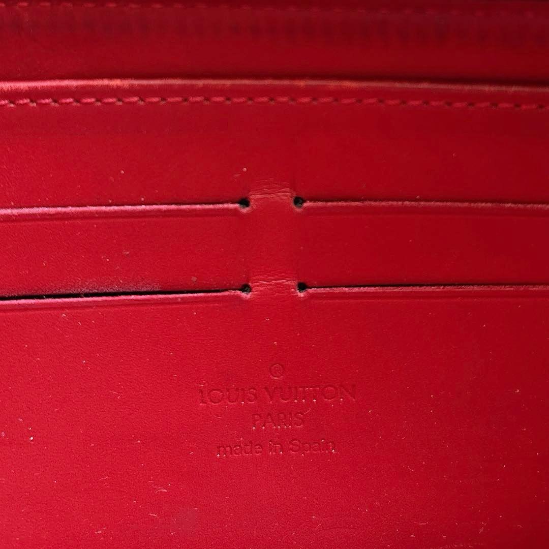 【美品】ルイヴィトン ヴェルニ ジッピーウォレット 長財布 ボルドー 赤 黒