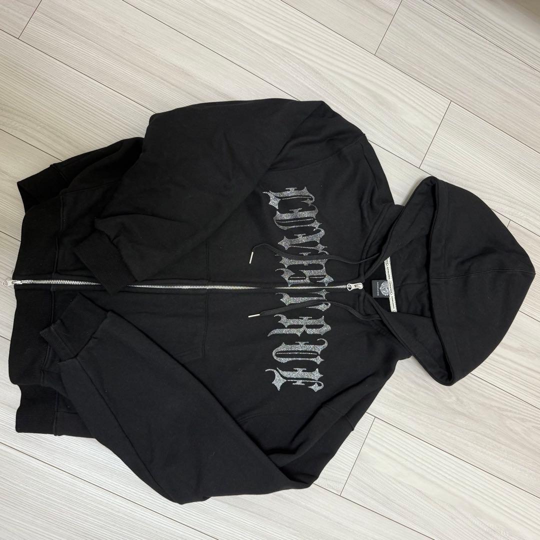 トップス LUVISTRUE MZ 2-WAY GLITTER HOOD ZIP UP