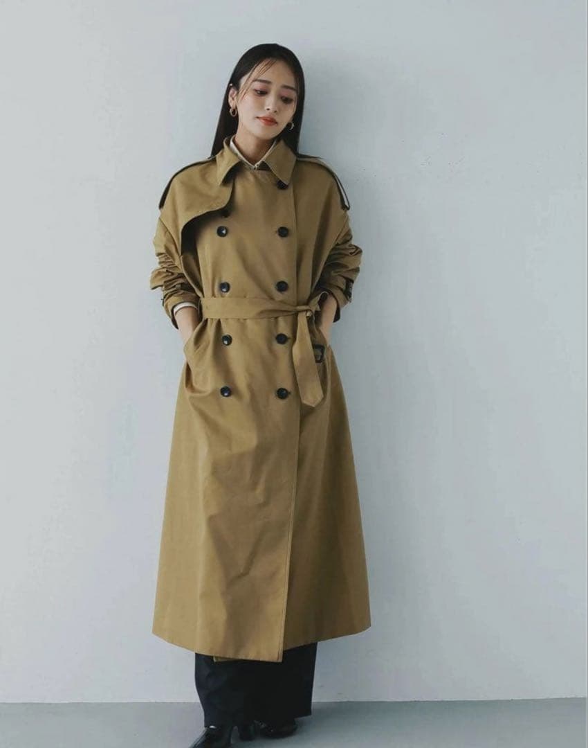 【年内最後‼️新品即発送】AJUGA.★2WAYボリュームトレンチコート