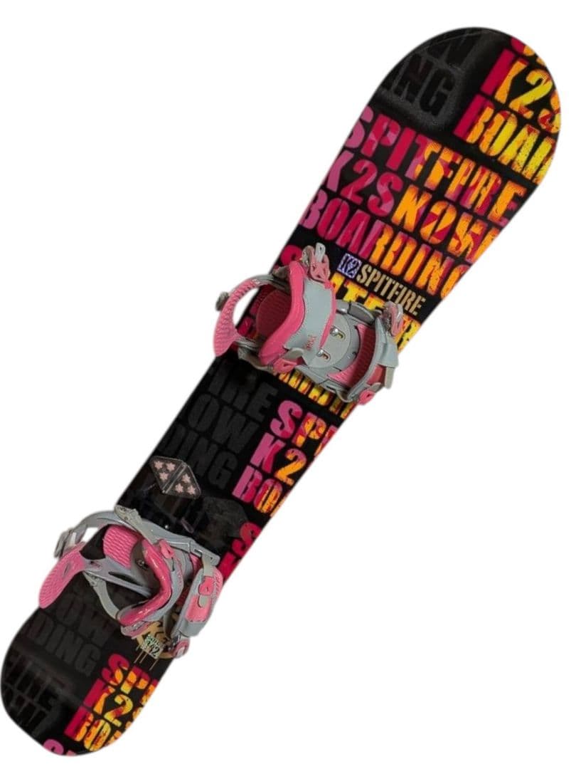 【美品】k2 ケーツー ビンディング セット レディース ピンク 142cm