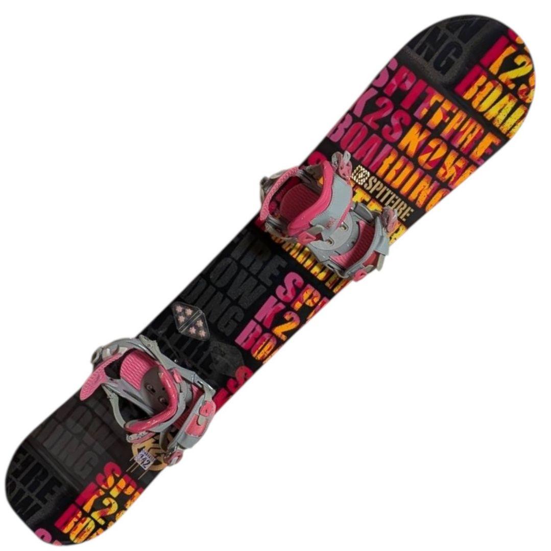 【美品】k2 ケーツー ビンディング セット レディース ピンク 142cm