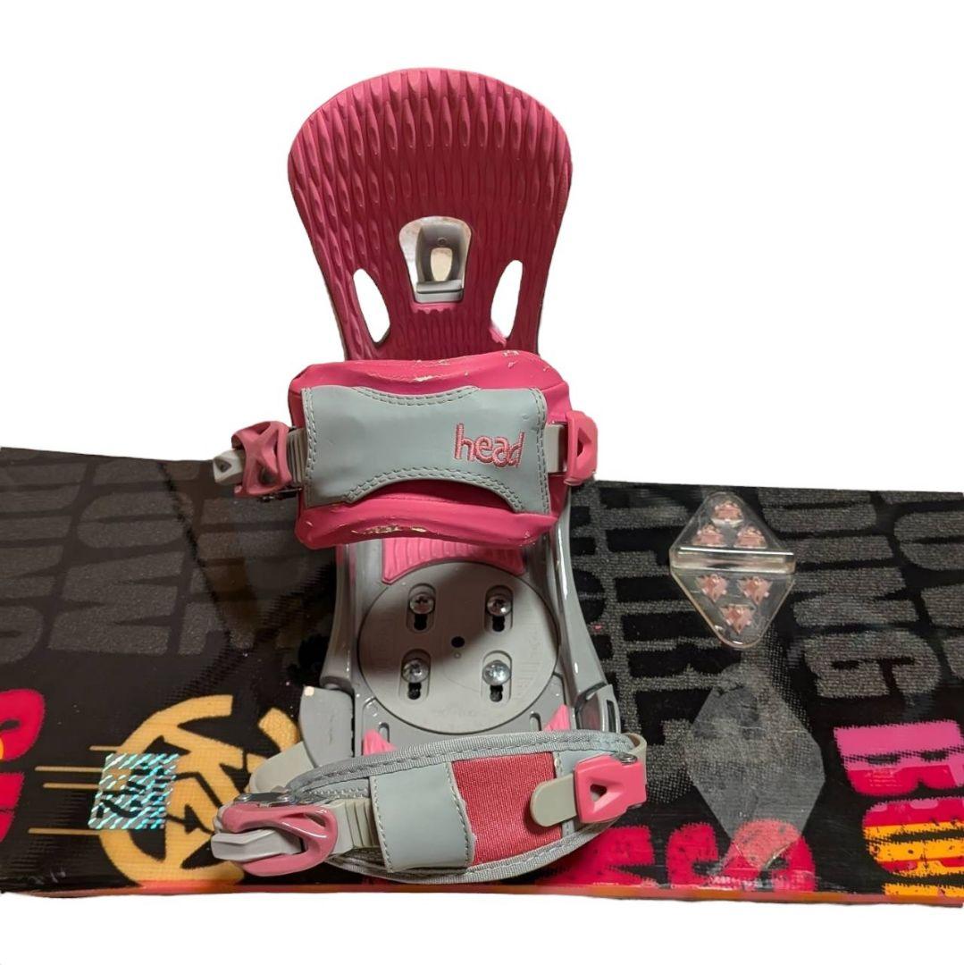 【美品】k2 ケーツー ビンディング セット レディース ピンク 142cm