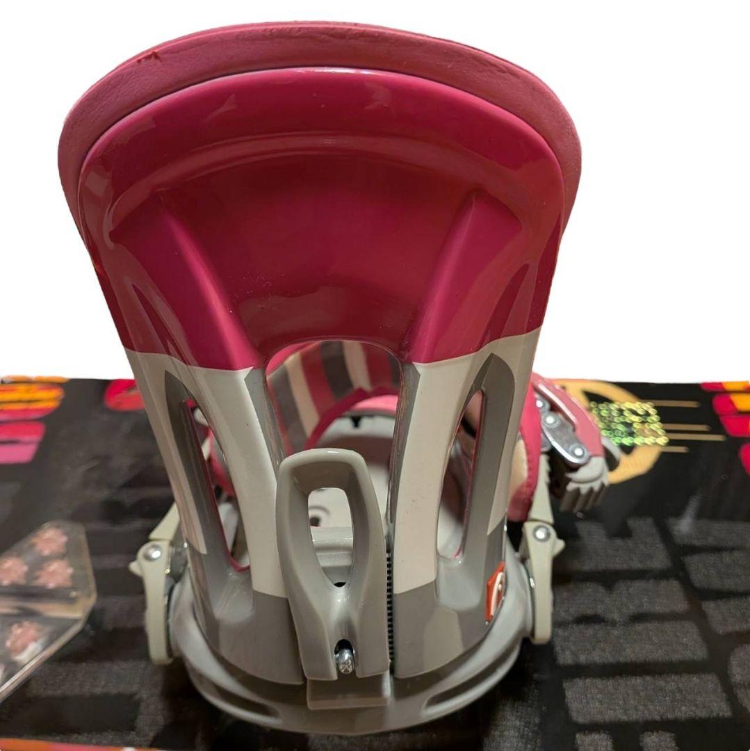 【美品】k2 ケーツー ビンディング セット レディース ピンク 142cm