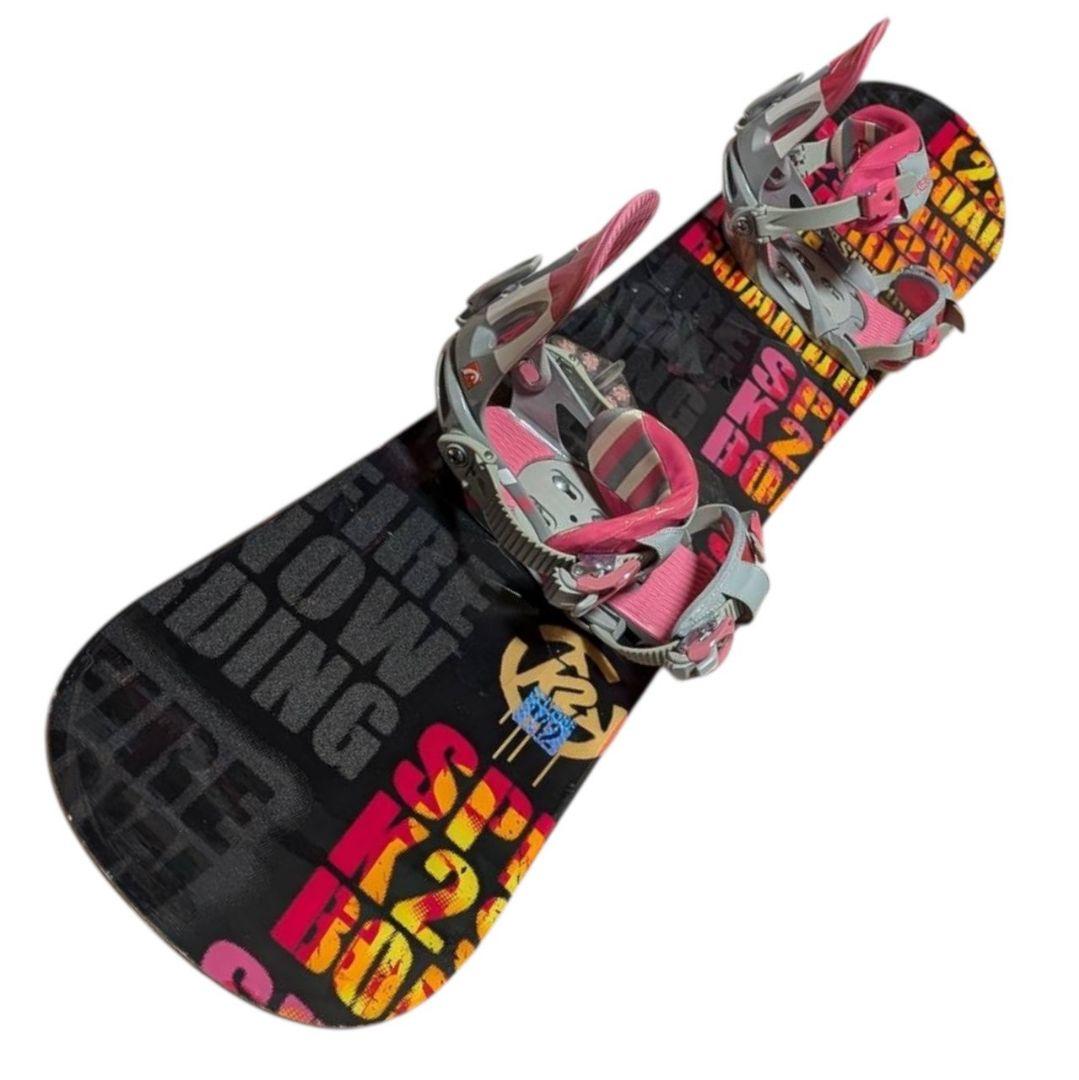 【美品】k2 ケーツー ビンディング セット レディース ピンク 142cm