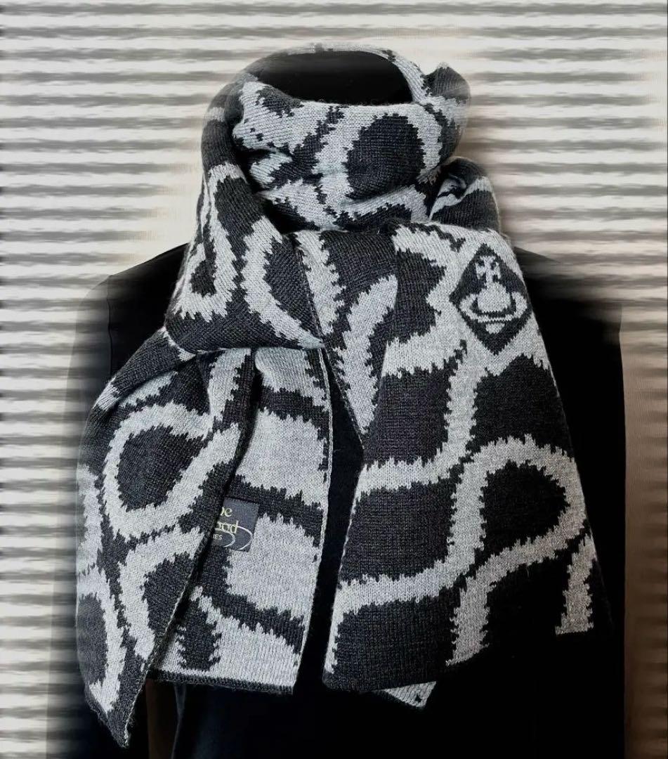 Vivienne Westwood リバーシブルマフラー　スクイグル