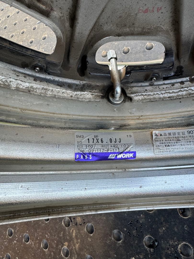 くまさん　WORK シュバート　SC3 17インチ　4穴100