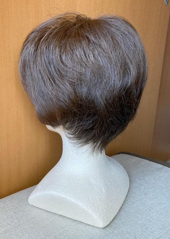 マダムヒロコ　キューティーショート　総手植え　人毛MIX　 ブラウン