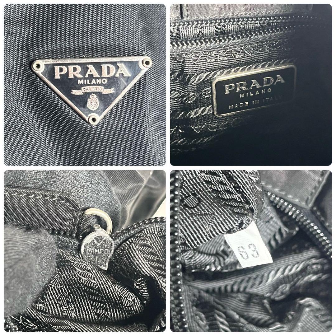【極美品✨】プラダ　ワンショルダーバッグ　肩掛け　テスートナイロン　三角プレート
