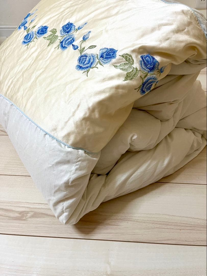 michi 丸八真綿　シルク　ホワイトグースダウン93% 肌掛け布団